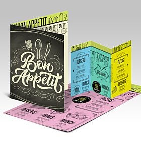 Natural Menus printed by AKD Ink