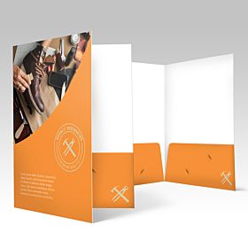 Suede Presentation Folder printed by AKD Ink