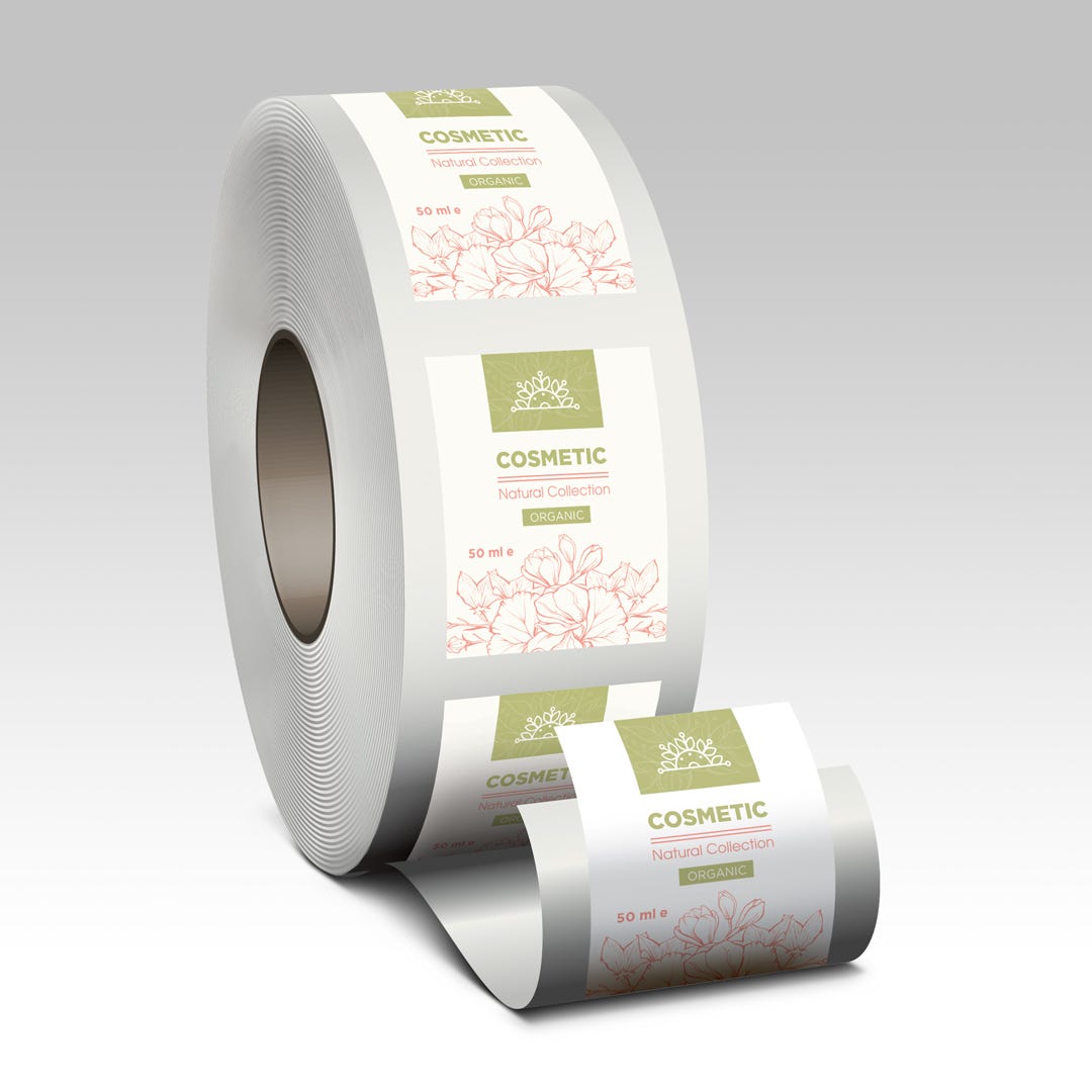 White BOPP Roll Labels product image