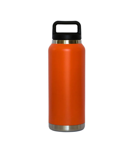 36 Oz Stainless Steel Twist-Off  Cap Water Bottle  - Orange-AKD Ink