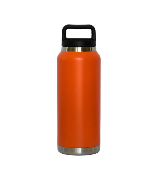 36 Oz Stainless Steel Twist-Off Cap Water Bottle - Orange