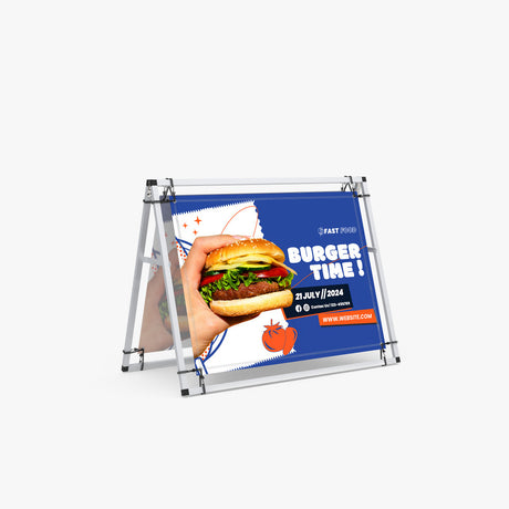 A frame and sign holder display products