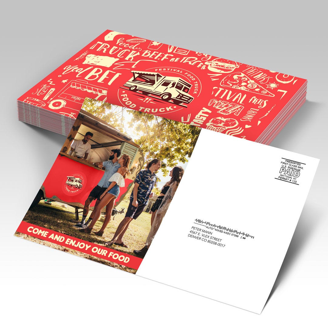 Direct mail printing products