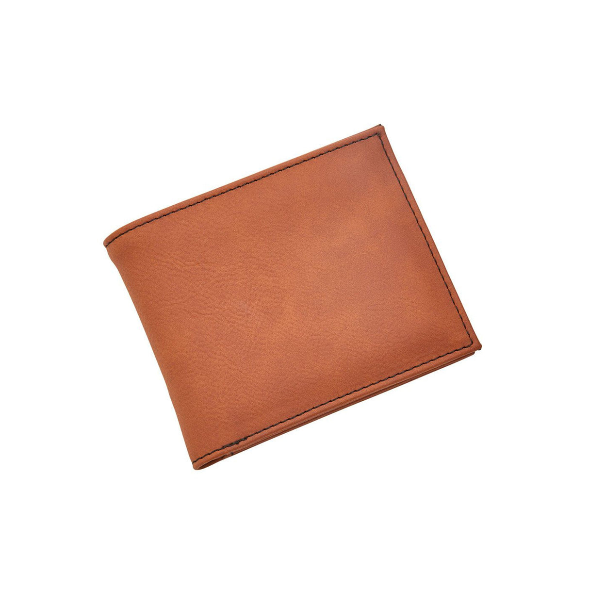 Leatherette Bill Fold, Caramel 4.5" X 3.75"