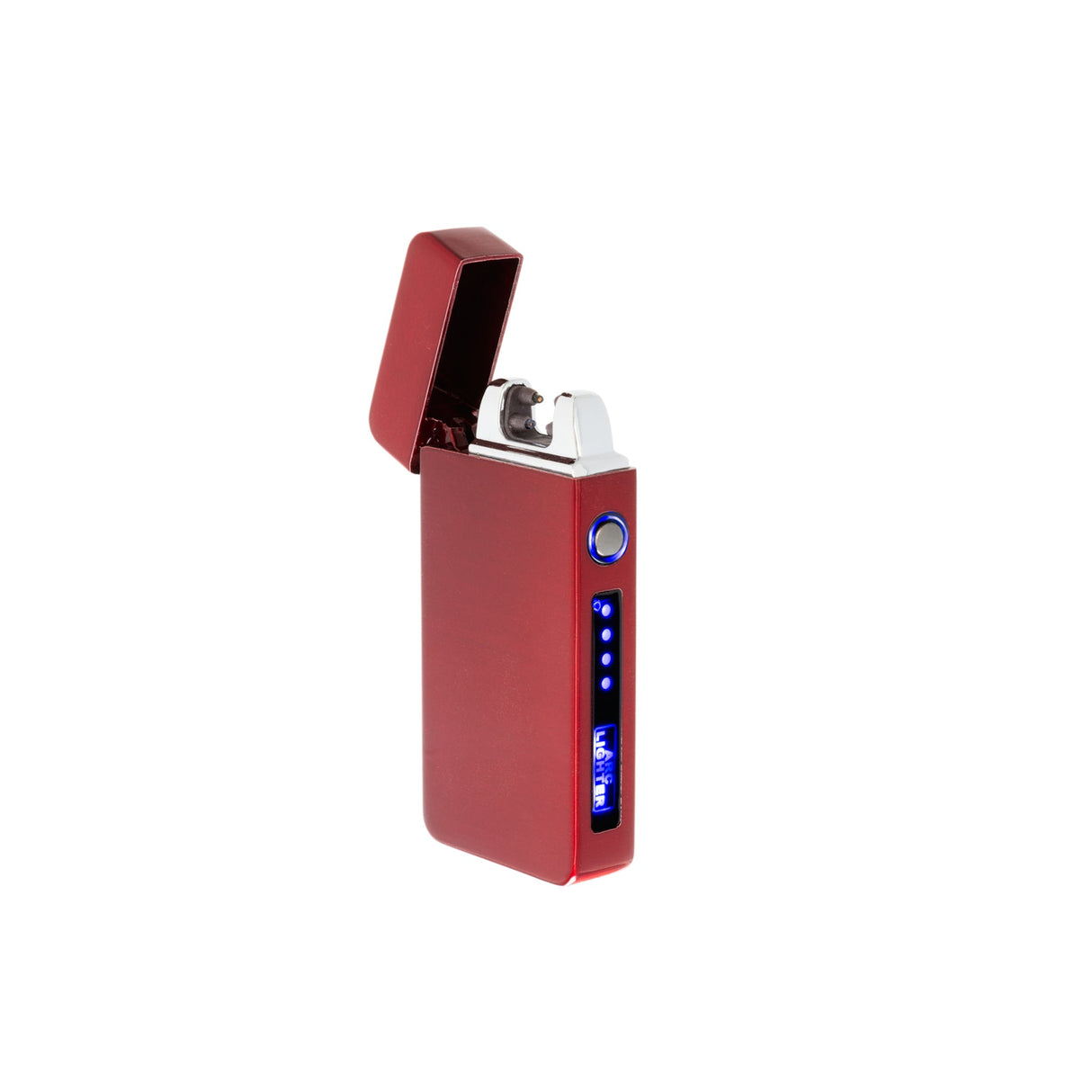 Flameless Flip Top Lighter Red Satin