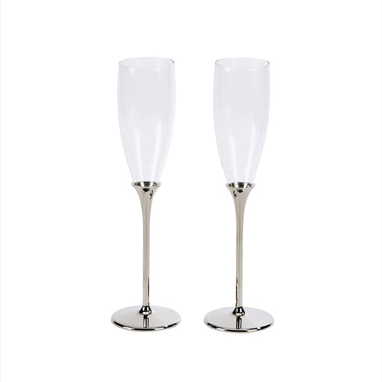 Boston Champagne Toasting Flutes Set