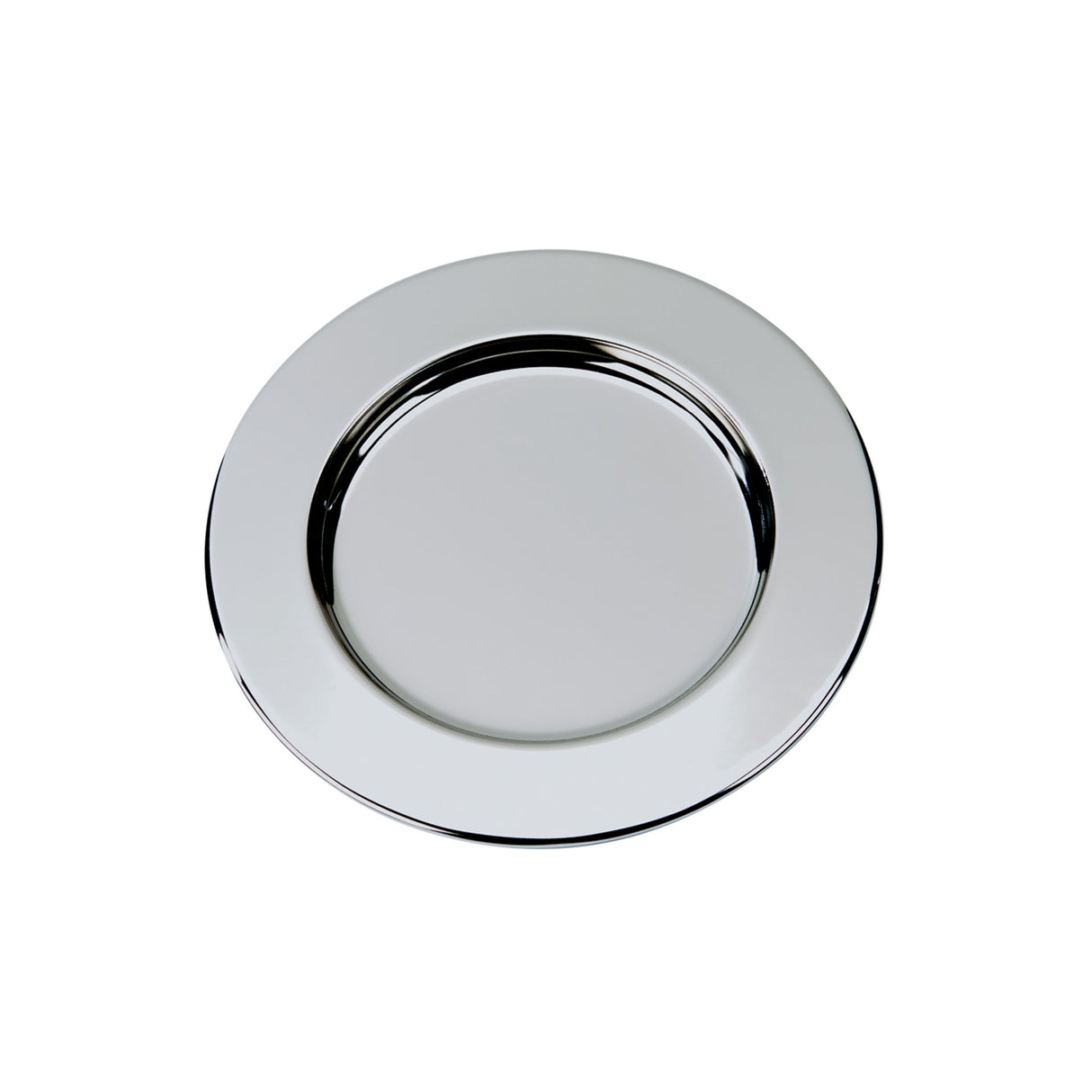 Silver Round Nickel-Plated Tray - 6"