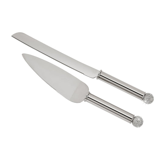 Crystal Ball Knife & Server Set