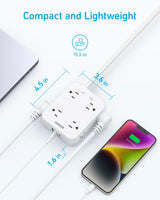 Anker 341 USB power strip with multiple USB charging ports and compact design, ideal for charging devices.