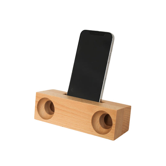 Beechwood Amplifier/Phone Holder, 6.75" X 2"