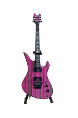 Officially Licensed Synyster Gates Purple & Green Schecter Mini Guitar from Avenged Sevenfold