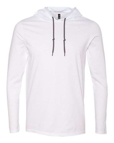 Men's Softstyle® Lightweight Hooded Long Sleeve T-Shirt-AKD Ink