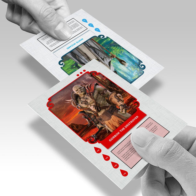 100lb Cover Linen Trading Cards – AKD Ink