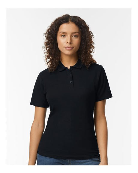 Women's Softstyle® Pique Polo-AKD Ink
