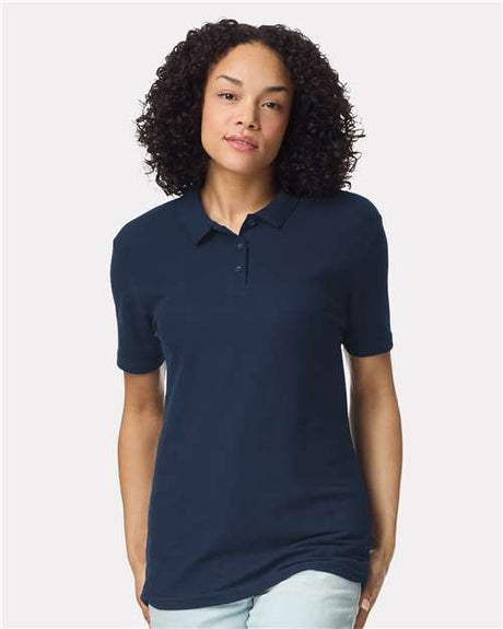 Women's Softstyle® Pique Polo-AKD Ink