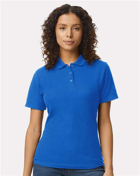 Women's Softstyle® Pique Polo-AKD Ink