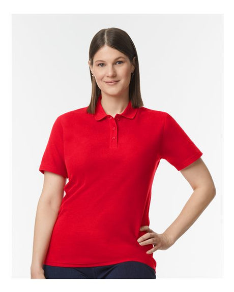 Women's Softstyle® Pique Polo-AKD Ink