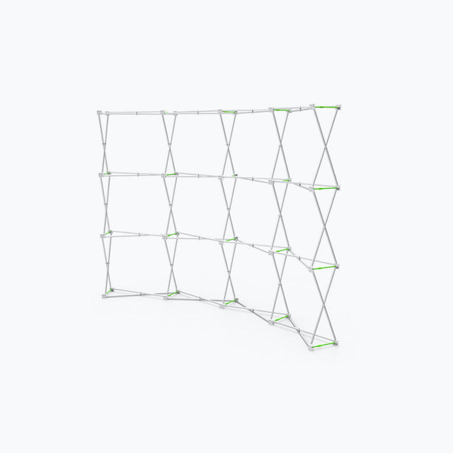 10ft Curve Velcro Fabric Pop Up Display Hardware Only