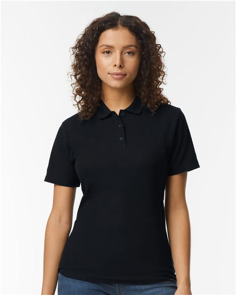 Women's Softstyle® Pique Polo-AKD Ink
