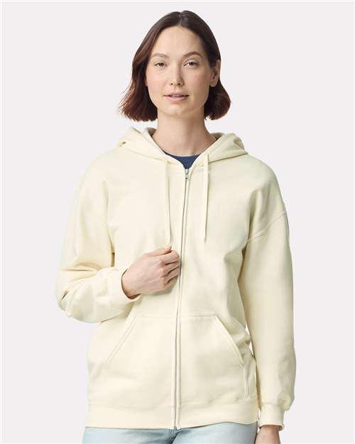 Unisex Softstyle® Full-Zip Hooded Sweatshirt-AKD Ink