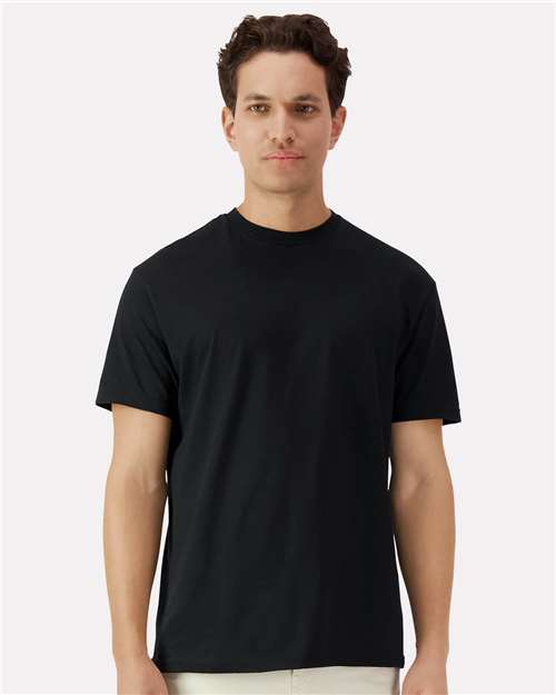 Gildan 100 white T-shirts displayed in a bundle, showcasing the plain cotton shirts included in the limited time deal.