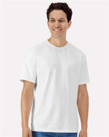 Gildan 100 plain T-shirts in various colors, neatly folded, perfect for casual wear, on a clean white background.