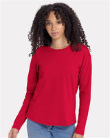 Women's Cotton Relaxed Long Sleeve T-Shirt