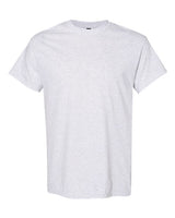 Unisex Heavy Cotton™ T-Shirt by Gildan, plain white front view showing soft cotton fabric and classic fit.