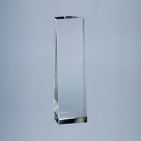 Optic Crystal Obelisk, 7.75" Ht-AKD Ink