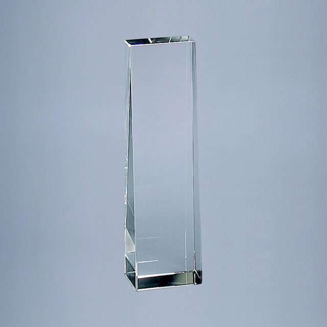 Optic Crystal Obelisk, 7.75" Ht-AKD Ink