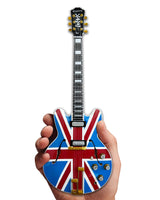 Epiphone "Union Jack Sheraton” Casino 1:4 Scale Mini Guitar Model - UK Flag