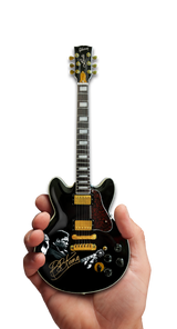 BB KING TRIBUTE Gibson ES-355 Lucille Ebony Miniature Guitar Model