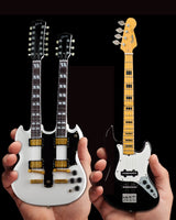 Set of 2 - Gibson EDS-1275 Doubleneck & Jazz Bass™ Miniature Guitars