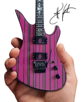 Officially Licensed Synyster Gates Purple & Green Schecter Mini Guitar from Avenged Sevenfold