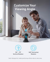 Black Anker MagGo 2-in-1 wireless charger dock stand with USB-C cable, designed for magnetic charging and device compatibility