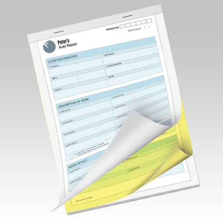 2-part NCR Form Pads w Wraparound Cover – AKD Ink
