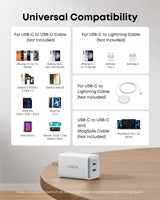 Anker 523 Nano 3 charger with 47W power adapter and compact design for fast charging devices.