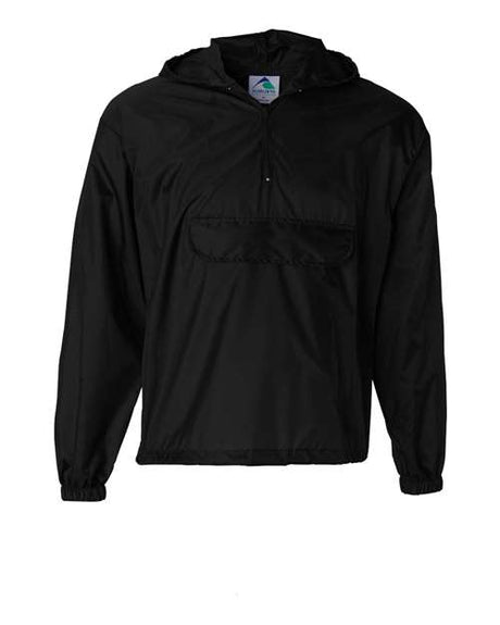 Unisex Packable Half-Zip Hooded Pullover Jacket - AKD Ink