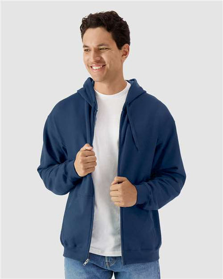 Unisex Softstyle® Full-Zip Hooded Sweatshirt-AKD Ink
