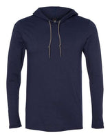 Men's Softstyle® Lightweight Hooded Long Sleeve T-Shirt-AKD Ink