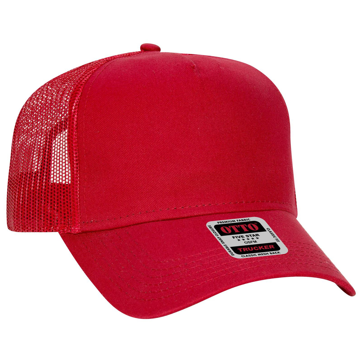 OTTO CAP 5 Panel Low Profile Mesh Back Trucker Hat-AKD Ink