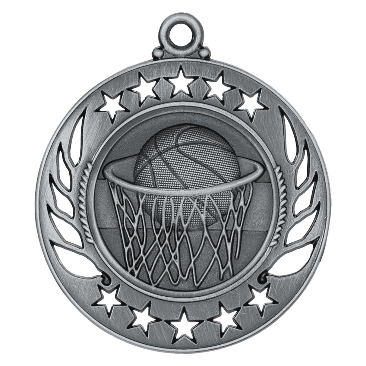 Basketball Galaxy Medal-Silver