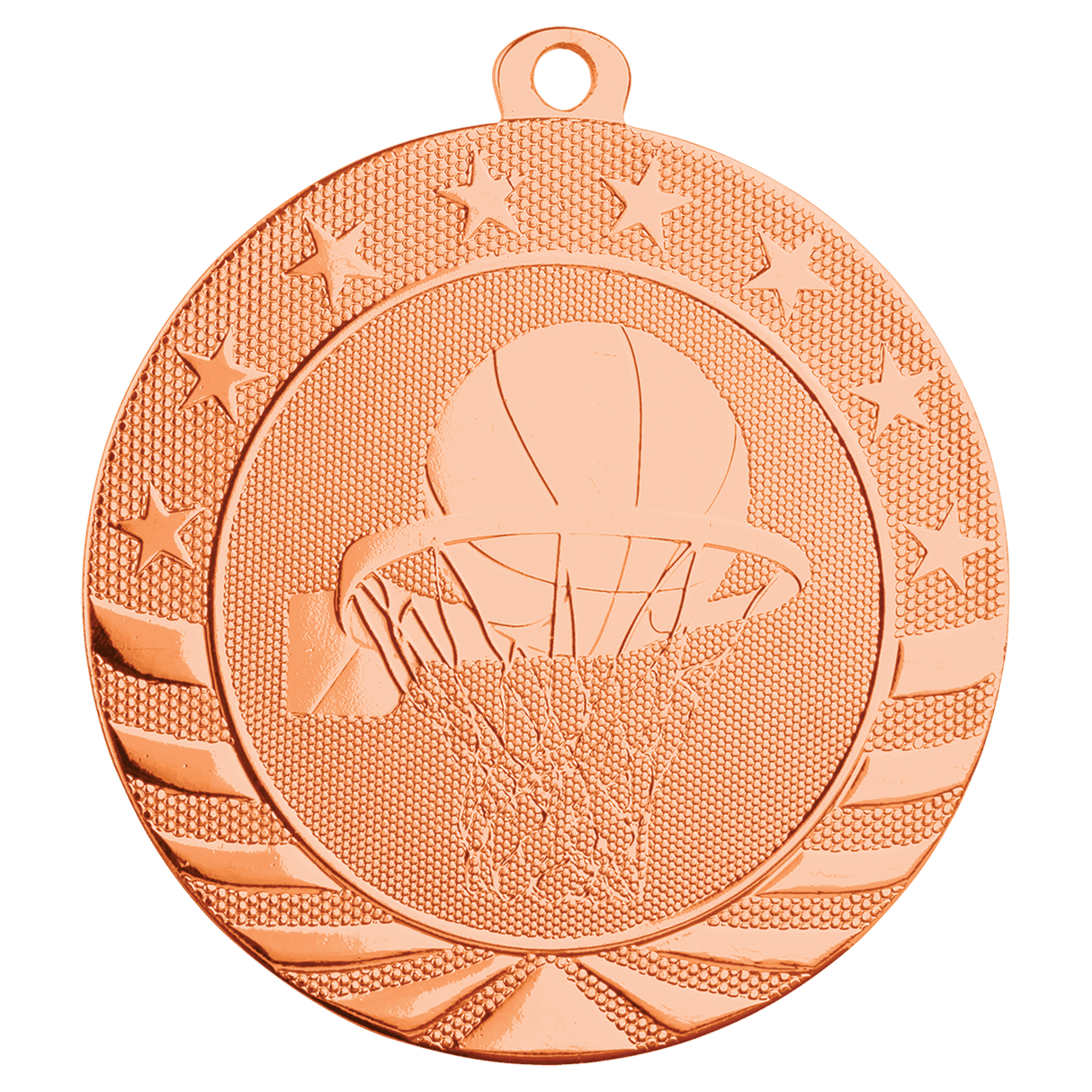 Basketball Starbrite Medal-Bronze