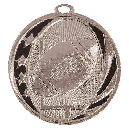 Football MidNite Star Medal-Silver