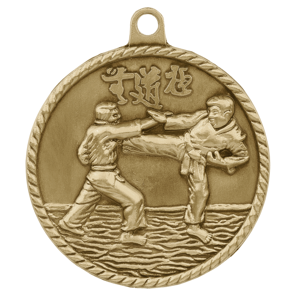 Martial Arts High Relief Medal-Gold