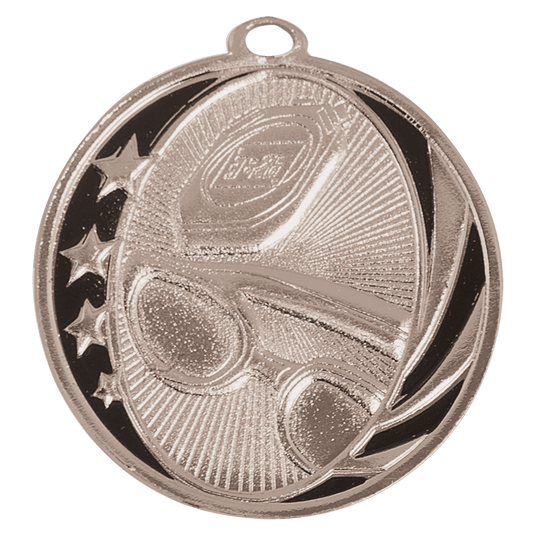 Swimming MidNite Star Medal-Silver