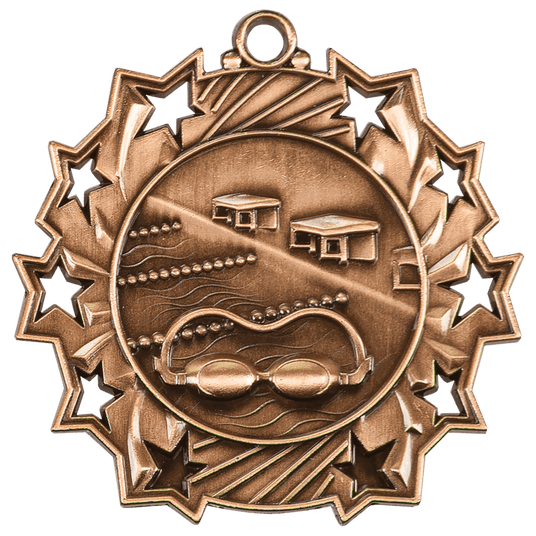 Swimming Ten Star Medal-Bronze
