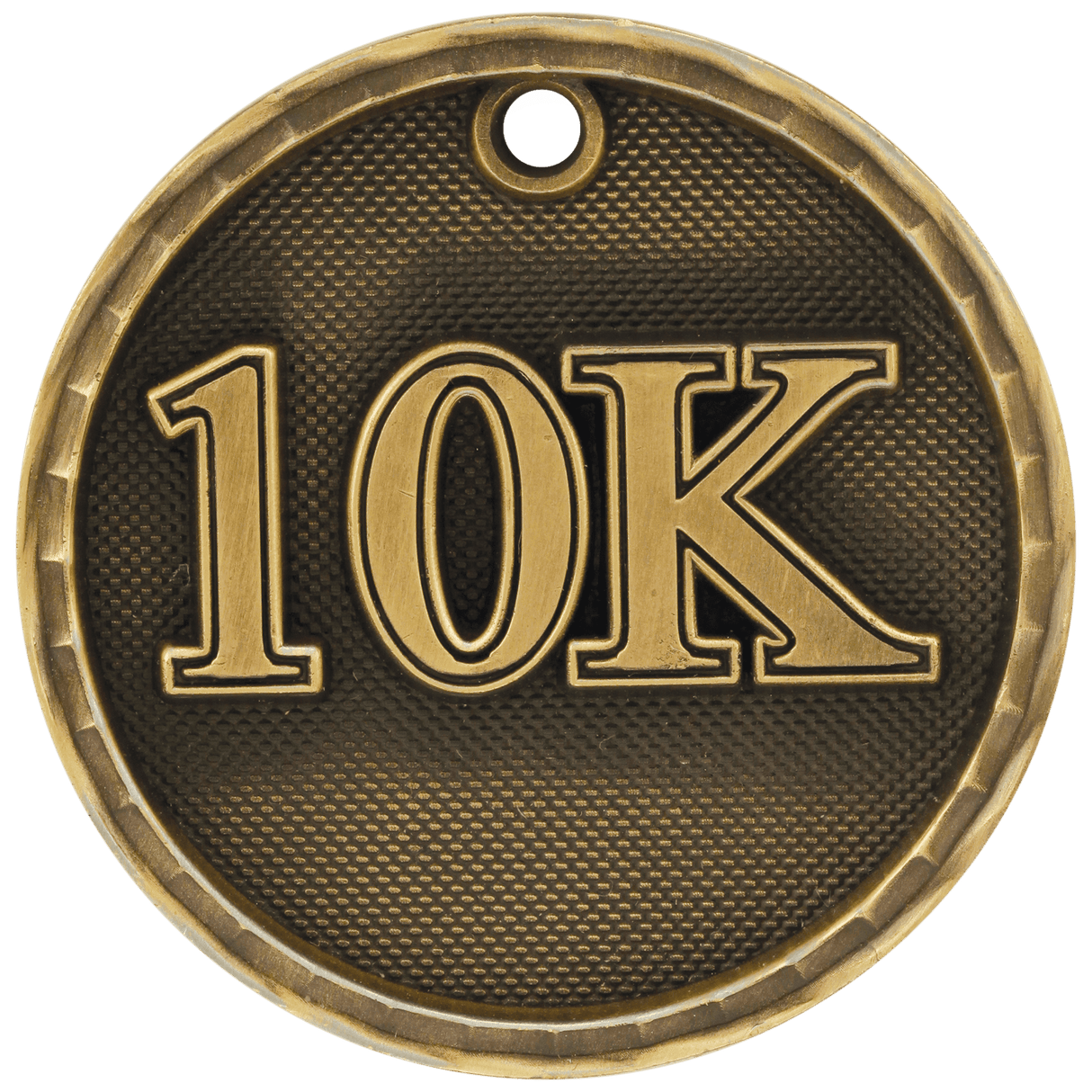 10K 3-D Medal-Gold