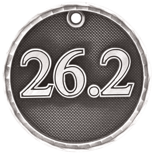 26.2 (Marathon) 3-D Medal-Silver