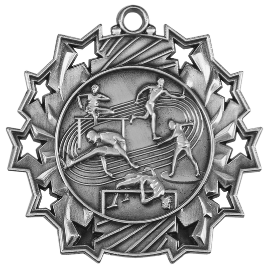Track & Field Ten Star Medal-Silver